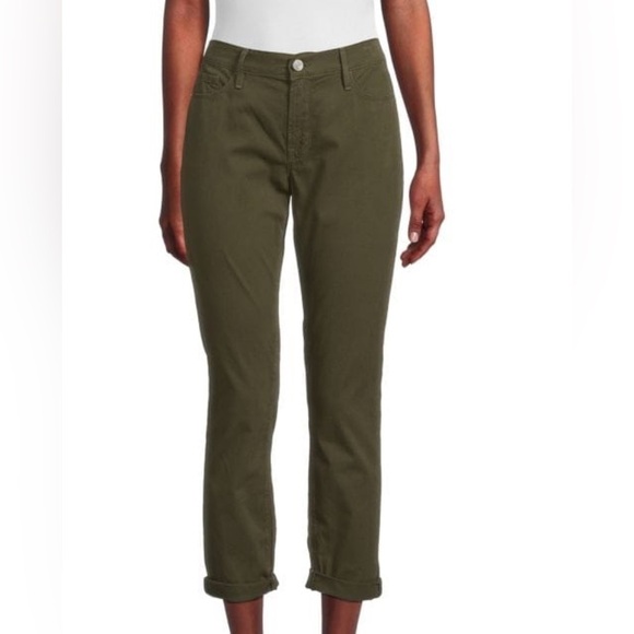 FRAME Le Garçon Mid Rise Straight Leg Pants Size 26 in Washed Surplus - Picture 1 of 16